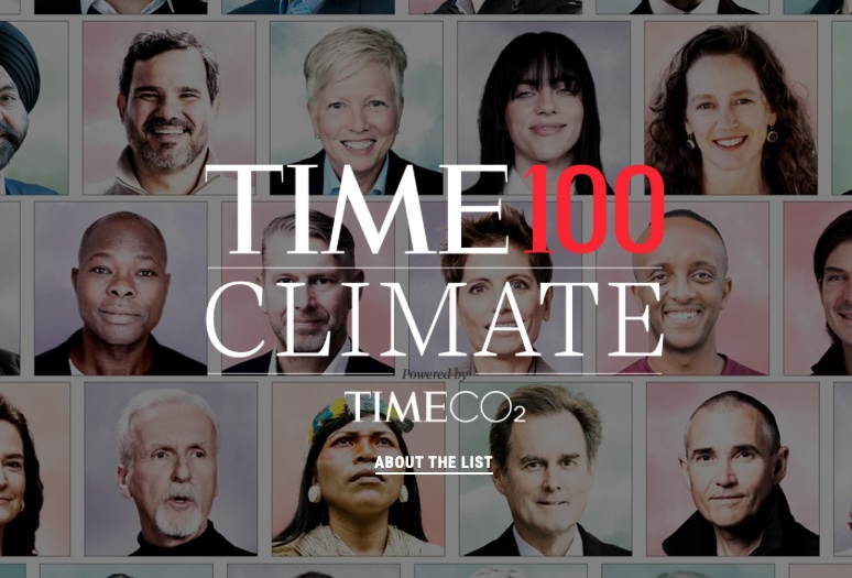 TIME magazine climate influencers image