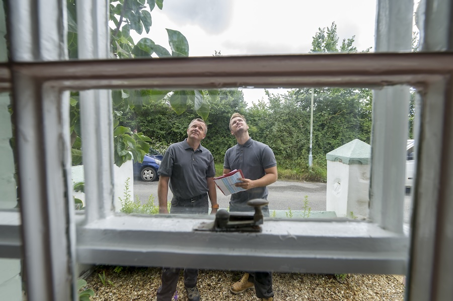 Mitchell & Dickinson conducting a window survey